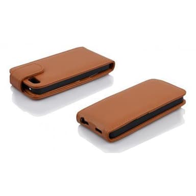 iPhone 5C Pungetui Flip Cover (Brun)