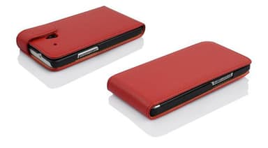 HTC ONE M8 MINI Pungetui Flip Cover (Rød)
