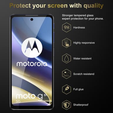 Motorola MOTO G51 5G 3x Skærmbeskytter Beskyttelsesglas