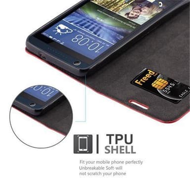 HTC Desire 626G Cover Etui Case (Rød)