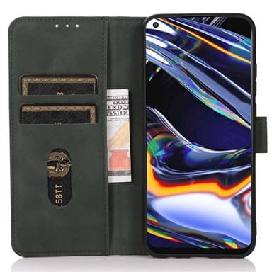 SKALO Motorola Moto G85 5G KHAZNEH Pungetui i PU-læder - Grøn