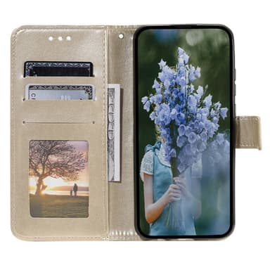 SKALO Motorola Moto G85 5G Mandala Flip Cover - Guld