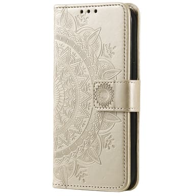 SKALO Motorola Moto G85 5G Mandala Flip Cover - Guld