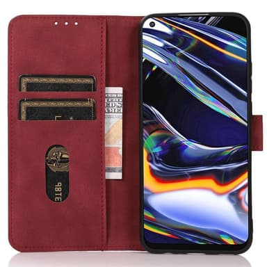 SKALO Motorola Moto G85 5G KHAZNEH Pungetui i PU-læder - Rød
