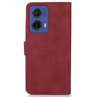 SKALO Motorola Moto G85 5G KHAZNEH Pungetui i PU-læder - Rød