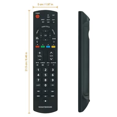 TV fjernbetjening Erstatning for N2QAYB000485 Til Panasonic TV