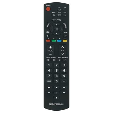 TV fjernbetjening Erstatning for N2QAYB000485 Til Panasonic TV