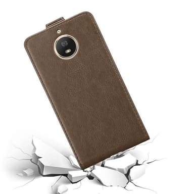 Motorola MOTO G5S Pungetui Flip Cover (Brun)