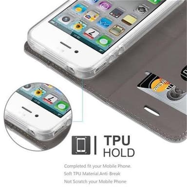 iPhone 4 / 4S Pungetui Cover Case (Grå)