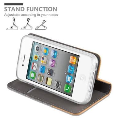 iPhone 4 / 4S Pungetui Cover Case (Grå)