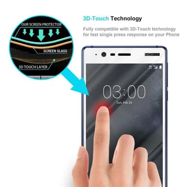 Skærmbeskytter Nokia 3.1 Beskyttelsesglas