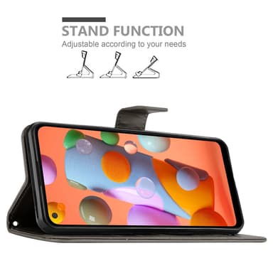 Samsung Galaxy A11 / M11 Pungetui Cover Case (Grå)