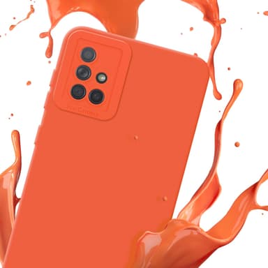 Samsung Galaxy A71 4G Cover Etui Case (Orange)