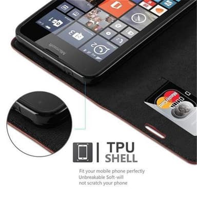 Nokia Lumia 640 Cover Etui Case (Brun)