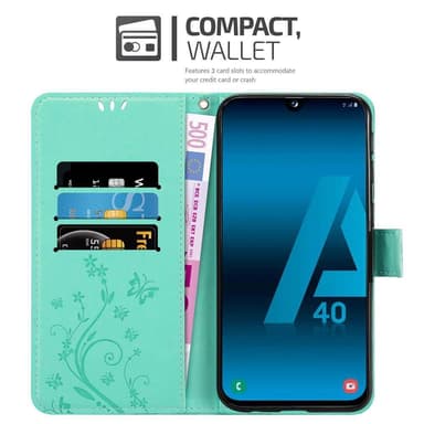 Samsung Galaxy A40 Pungetui Cover Case (Turkis)