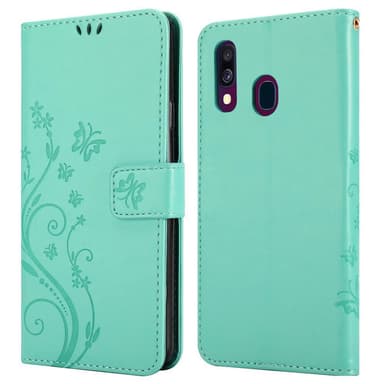 Samsung Galaxy A40 Pungetui Cover Case (Turkis)