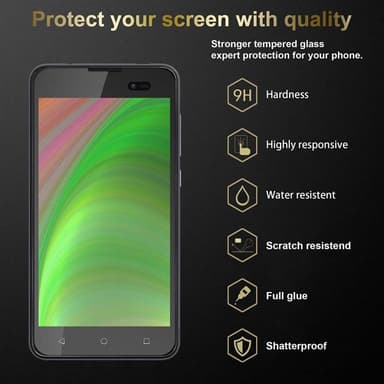 WIKO SUNNY 2 PLUS Skærmbeskytter Beskyttelsesglas