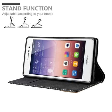 Huawei ASCEND P7 Etui Case Cover (Sort)