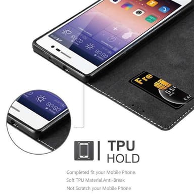 Huawei ASCEND P7 Etui Case Cover (Sort)