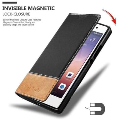 Huawei ASCEND P7 Etui Case Cover (Sort)