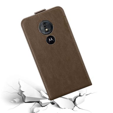Motorola MOTO E5 / G6 PLAY Pungetui Flip Cover (Brun)