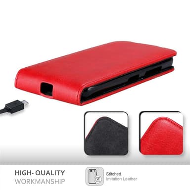 Nokia Lumia 550 Pungetui Flip Cover (Rød)