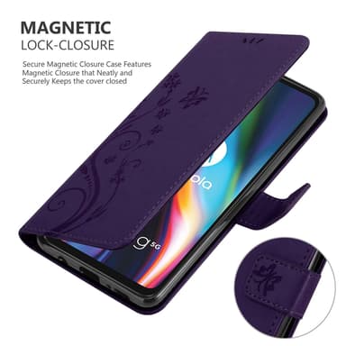 Motorola MOTO G 5G PLUS Pungetui Cover Case (Lilla)