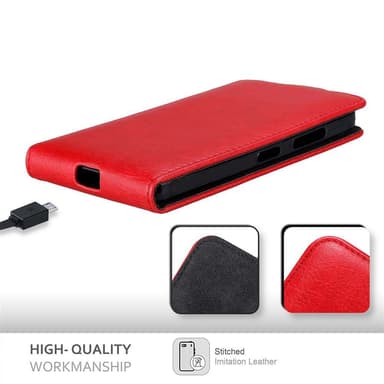 Nokia Lumia 640 Pungetui Flip Cover (Rød)