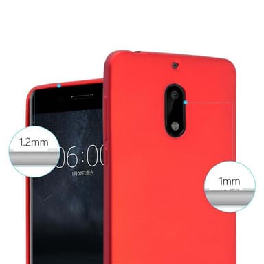 Nokia 6 2017 Cover Etui Case (Rød)
