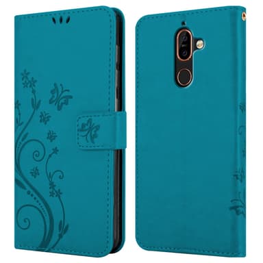 Nokia 7 PLUS Pungetui Cover Case (Blå)