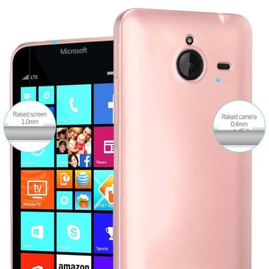 Nokia Lumia 640 XL Cover Etui Case (Lyserød)