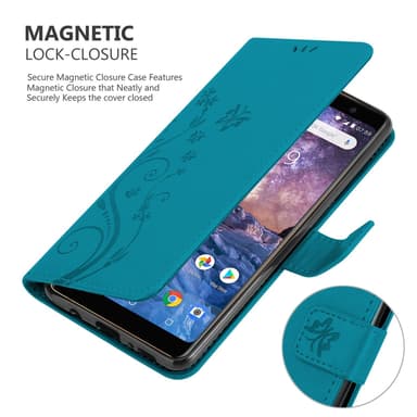 Nokia 7 PLUS Pungetui Cover Case (Blå)
