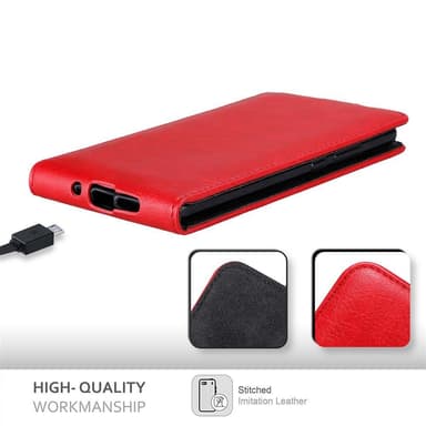 Nokia 7 PLUS Pungetui Flip Cover (Rød)