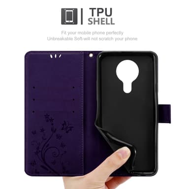 Nokia 5,3 Pungetui Cover Case (Lilla)