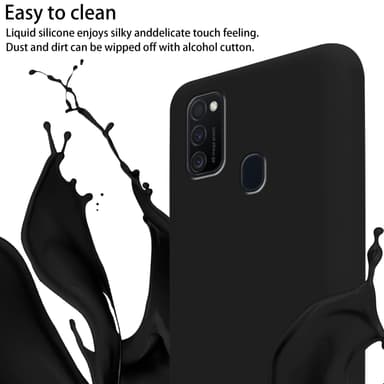 Samsung Galaxy M21 / M30s Etui Cover Kæde (Sort)
