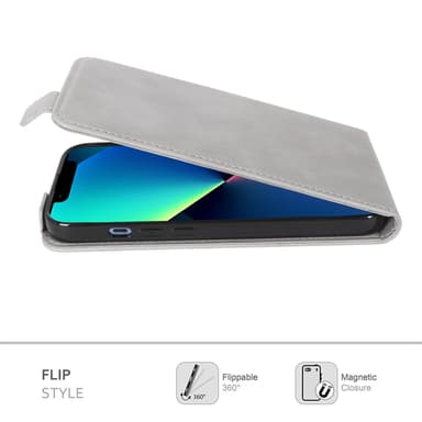 iPhone 13 MINI Pungetui Flip Cover (Grå)