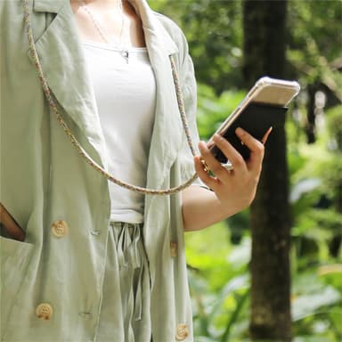 iPhone X / XS Etui Cover Kæde (Gul)