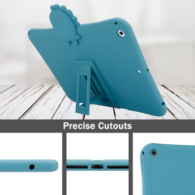 iPad 7 / 8 (10.2 tomme) Pungetui Cover Børn (Blå)