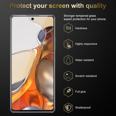 Xiaomi 11T / 11T PRO 3x Skærmbeskytter Beskyttelsesglas