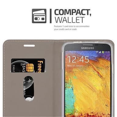 Samsung Galaxy NOTE 3 NEO Pungetui Cover Case (Grå)