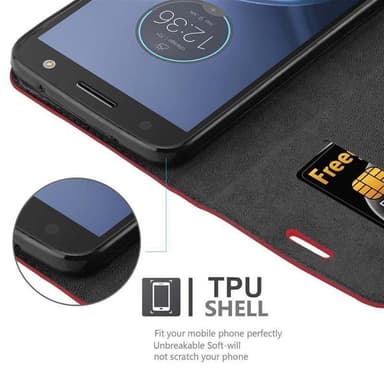 Motorola MOTO Z FORCE Cover Etui Case (Rød)