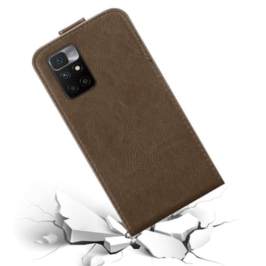 Xiaomi RedMi 10 Pungetui Flip Cover (Brun)