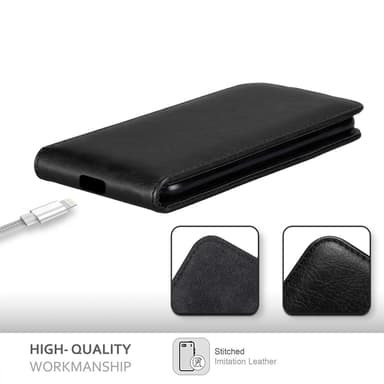 iPhone 12 PRO MAX Pungetui Flip Cover (Sort)