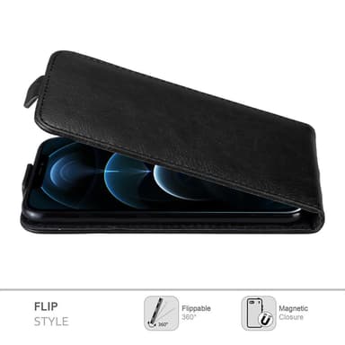iPhone 12 PRO MAX Pungetui Flip Cover (Sort)