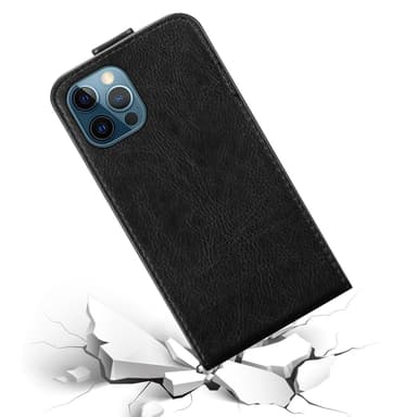 iPhone 12 PRO MAX Pungetui Flip Cover (Sort)