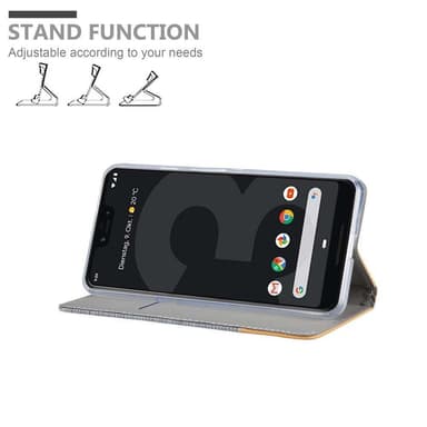 Google PIXEL 3 Pungetui Cover Case (Grå)