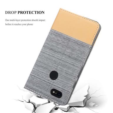 Google PIXEL 3 Pungetui Cover Case (Grå)