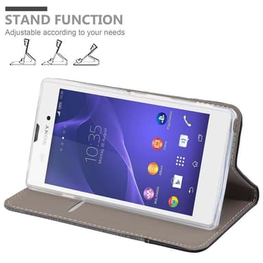 Sony Xperia T3 Pungetui Cover Case (Grå)