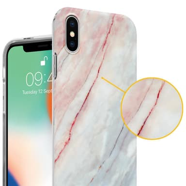 iPhone XS MAX Pungetui Cover Case (Lyserød)