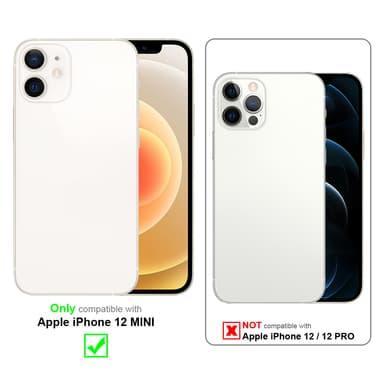 iPhone 12 MINI Pungetui Cover Case (Grå)